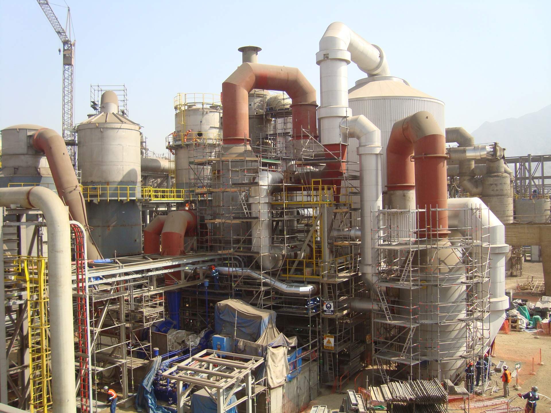Morelco: Refinería de Zinc de Cajamarquilla, proyecto para Votorantim Metais, en Chosica, Lima, Perú